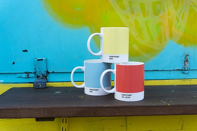 Copenhagen Design 101030550 Pantone Mug, Coffee/Tea Cup, fine China (Ceramic), 375 ml, Light Blue, 289 C, Porcelain, One Size