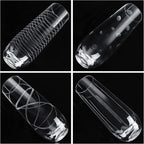 Joeyan Etched Champagne Flutes Glasses Cups,Handmade Mouth Blown Aesthetics Glassware Art Decoration,Home Bar Essentials,Gifts for Wedding Anniversary Daily Use,Set of 4,9.8 oz,Dishwasher Safe