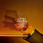 Funny Wine Glasses Gifts For Coworkers, Best Friends, Office Appreciation,Birthday,Christmas, Valentines Day, Thank You Gift For Coworkers-105