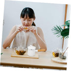 Ceramic Milk Pot with Wooden Handle 350Ml Mini Butter Warmer for Sauces Cream and Milk Ideal for Home Use