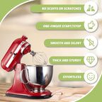 Mixer Sliding Tray for Kitchenaid 4.5-5 Qt Tilt-head Stand Mixer - Metal Rolling Tray Kitchen Countertop Appliance Slider Storage Moving Caddy with Wheel for Kitchen Aid 4.5-5 Qt Mixer