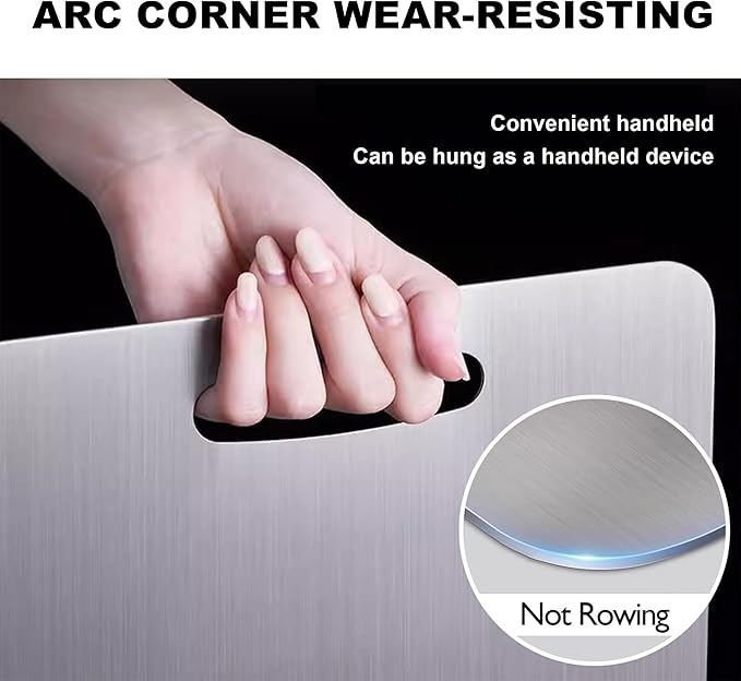 Standerd Size Titanium Cutting Boards for Kitchen - Cutting Edge Hygiene & Durability, 1 Pack Double-Sided, Food Grade for Meat, Fruits & Vegetables – Dishwasher Safe, Easy to Clean (15.4 x 11 in)