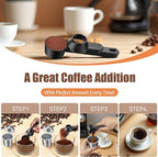 CAPMESSO Coffee Scoop & Funnel for Reusable K Cup Refillable Coffee Pods: 2 Tablespoon Coffee Measuring Scoop - Easy Slide Scoop for Ground Coffee, Protein Powder, Tea without Spilling (2 Pack)