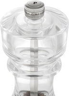 Cole & Mason London Refillable Spice Mill - Kitchen & Home Accessory - Salt & Pepper Grinder Set - Salt Mill with Ceramic Mechanism - Pepper Mill with Carbon Steel Mechanism - 7", Acrylic