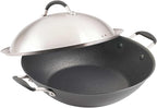 Circulon A1 Series with ScratchDefense Technology Nonstick Induction Wok with Lid, 14 Inch, Graphite