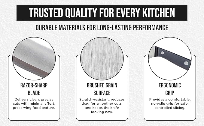 Titanium Cutting Boards and Stainless Steel Knifes for Kitchen, Upgrade Double Sided Food-Grade Titanium Board and Knife set for Meats, Fruits, & Vegetables.