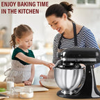 Pouring Shield for KitchenAid Tilt Head 4.5-5QT Stainless Steel (Only),Safety Pouring Shield,Splatter Guard for kitchenaid mixer bowl,Kitchen Aid Stand Mixers (Transparent Black, for 4.5-5 QT)