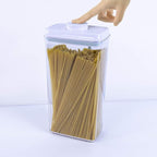 BopTop (1pc - Spaghetti/Cereal) Airtight Food Storage Container – Mechanical Silicone Seal Canister - BPA-Free - 3.3Qt