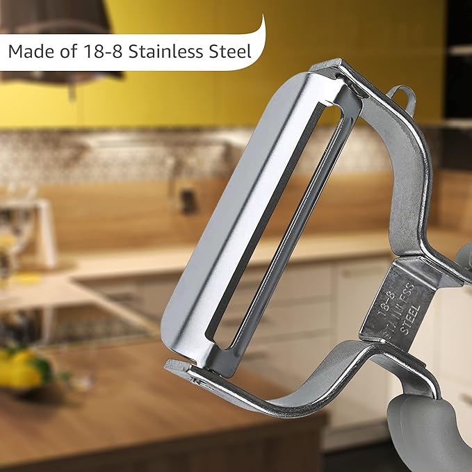 Lurch Germany Asparagus & Stem Vegetables Y Peeler 5.1 x 2.3 Inches / 13 cm x 6 cm - Gray