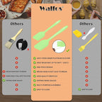 Walfos Basting Brushes Silicone, Heat Resistant Pastry Brushes for Kitchen Cooking, Oil, BBQ Grill, One-Pieces Design,BPA Free and Dishwasher Safe, 2 Pcs (Lime Green)
