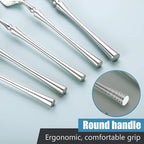 Lemeya 20-Piece Silverware Set for 4,Modern 18/10 Stainless Steel Flatware Set,Unique Rustic Cutlery Utensils Set,Spoon and Fork Set for Home, Restaurant,Wedding,Mirror Polished,Dishwasher Safe