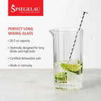 Spiegelau Perfect Mixing Glass - Large European Crystal Cocktail Glassware, Dishwasher Safe, 26.5 Oz - Set of 1