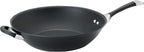 Circulon Symmetry Hard Anodized Nonstick Stir Fry / Wok Pan with Helper Handle - 14 Inch, Black