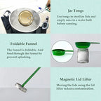 Canning Pot, Stainless Steel 21.5QT Water Bath Canner with Rack and Lid, Canning Supplies with Complete Canning Tool Set for Beginners and Enthusiasts