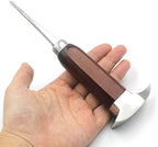 Ice Pick Stainless Steel, Ice Picks for Breaking Ice, Ice Pick with Wood Handle, Ice Picks for Kitchen, Bars, Bartender, Best Ice Carving Tools (short)