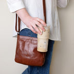 All Glass Iced Coffee Cup with Lid and Straw, Ribbed Glass Tumbler Set of 2 (18 oz)