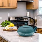 30.4oz Small Cast Iron Teapot, Tea Kettle with Stainless Steel Infuser for Loose Tea, Coated with Enameled Interior, Japanese Style Tetsubin for Stovetop Safe(900ml)