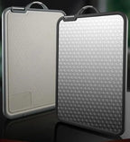 Double sided cutting board, 304 stainless steel cutting board for kitchen, Non-slip design with juice groove Food-Grade Wheat Straw PP Large Chopping Board for Meat & Vegetables（17×12）Easy to Clean