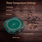 Bgbg Coffee Mug Warmer & Cute Cat Mug Set, Beverage Cup Warmer for Desk Home Office with Three Temperature Up to 140℉/ 60℃, Coffee Warmer for Cocoa Milk Tea Water Candle, 8 Hours Auto Shut Off