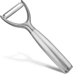 Y-Type Vegetable Peeler, Silver Chrome Finish, 304 Stainless Steel Blade, Ultra Sharp Potato Peeler for Apples, Carrots, Heavy Duty Kitchen Peeler