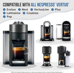 Caffenu Cleaning Pods Compatible with Nespresso Vertuo. 4 Cleaner Capsules. For Improved Coffee Flavor and Crisp Coffee. Use with Descaling Kit