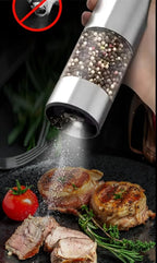 Electric Salt and Pepper Grinder Set – Rechargeable & Battery Operated, Automatic Stainless Steel Mills, Adjustable Coarseness, One-Handed Operation