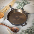 Backcountry Iron 10-1/4 Inch Smooth Wasatch Pre-Seasoned Round Cast Iron Skillet