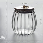 Glass Jars with Bamboo Lids, 23 FL OZ Glass Containers with Airtight Lids for Storage, Large Candy Jars for Coffee Nuts Cookie, Decorative Glass Canister, 780ml Oval