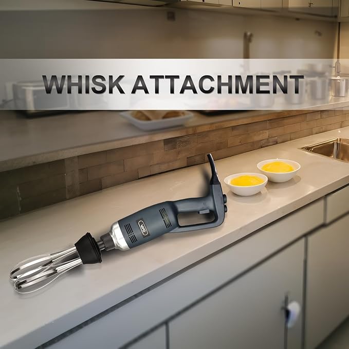 VONCI 10inch Detachable Whisk Attachment. 350W, 500W & 750W Commercial Immersion Blender Compatible.