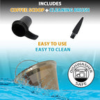 GOLDTONE Stainless Steel Coffee Filter - No.4 Cone Style Permanent Metal Reusable Coffee Filter for Cuisinart Coffee Makers - Includes Scoop and Brush