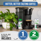 Keurig Compatible Descaling Solution. 1 Bottle of Descaler Solution. Descaling Kit Removes Limescale For Hotter Coffee. 2 Uses Descaler For Keurig Coffee Makers.