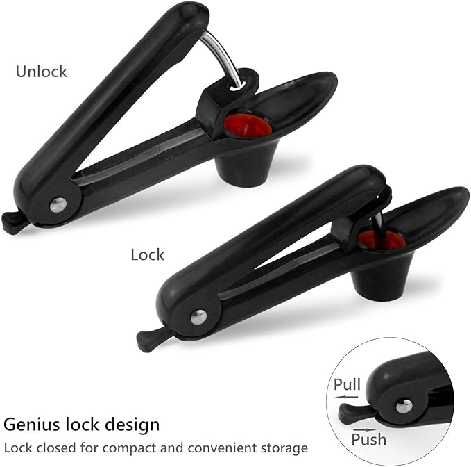 Cherry Pitter Tool Olive Stoner Core Stone Removal Kitchen Gadgets (Black)