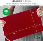 DG Collections Terry Dish Towels, 100% Cotton Kitchen Towels, Set of 8 (15x25 inch) Hand Towels - 400 GSM, Absorbent Terry Cloth Dish Towels for Kitchen, Soft Tea Towels - Red Color