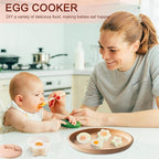 5 PCS Egg Poacher Cups, Pink Egg Cooker, Cute Shapes Reusable Egg Molds, Nonstick Egg Poaching Cups for Boiled Eggs Without Shell