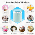 for Ninja Creami Deluxe Pints and Lids 4 Pack,24OZ Creami Deluxe Pint Containers Family Creami Deluxe Pint Containers for Ninja Creamy Deluxe NC501 NC500 Series (Dishwasher Safe Reusable Leak Proof)