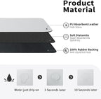 Dish Drying Mat for Kitchen Counter, Heat Resistant Drainer Mats with Non-slip Rubber Backed, Hide Stain Kitchen Super Absorbent Draining Mat, Easy to Clean Dish Rack Pad, Light Grey 18"x24"