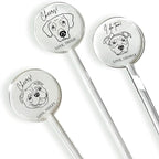 Personalized Dog Drink Stirrers, Custom Wedding Pet Illustration Acrylic Sticks for Wedding Cocktails, Unique Party Favors & Reception Decor Style 3