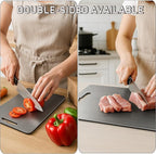 Titanium Cutting Board - Cutting Boards for Kitchen, Double-sided Food-grade Titanium Chopping Boards Perfect For Cutting Meats, Fruits, Vegetable (12"L x 8"W)
