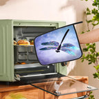 2PCS Dragonfly Pot Holder with Loop,Fantasy Dragonfly Heat Resistant Oven Pads, Hot Pat for Kitchen Cooking Baking Food