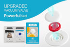 Vacuum Sealer Bags for Food, 22 PCS Reusable Sous Vide Bags BPA Free, Vacuum Zipper Bag with Universal Air Valve, 2 Sizes Food Storage Bag for Meal Prep, Dishwasher Microwave & Freezer Safe