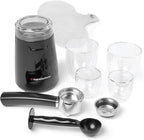 EspressoWorks 19-Bar Espresso, Latte and Cappuccino Maker 10-Piece Set - Brew Cappuccino and Latte with One Button - Espresso Machine with Milk Steamer 1250W - Coffee Gifts (Rose Gold)