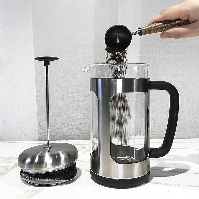 Easyworkz Retro Stainless Steel Coffee Spoon With Black Walnut Handle,10g - Measuring Spoon (Gunmetal)