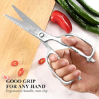 Sunnecko Kitchen Scissors for Food, Heavy Duty Scissors All Purpose Kitchen Shears That Come Apart, 8.5 Inch Fully Forged Stainless Steel