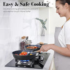 15 Pcs Pots and Pans Set Non Stick, Detachable Handle Ceramic Cookware Sets Nonstick, Non Toxic Induction RV Kitchen Cooking Set with Removable Handles, Dishwasher/Oven Safe, Easy Clean