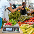 Food Scale 88lb/40kg Large Digital Kitchen Scale 0.05oz/1g with Price Computing Commercial Scale 304 Stainless Steel gram Scale for Baking Cooking Meat Restaurant ，USB or AA Battery(Included)