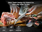 Boning Knife for Meat Cutting, 6.5 Inch Japanese Style Fish Fillet Knife with Wood Handle, High Carbon Razor Sharp Curved Blade for Deboning Trimming, Housewarming Birthday Cooking Gifts