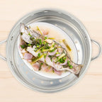 STOBAZA 20cm Steamer Basket Stainless Steel Steam Rack Trivet, Steamer Grid Compatible with Instant Pot Pressure Cooker