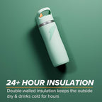 Gatorade 'Overtime' 22oz Stainless Steel Water Bottle, Straw Cap, Coral