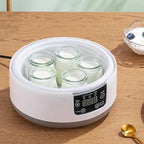 Pilipane Electric Yogurt Maker Machine 1.2L Homemade Yogurt Natto Maker Small Home Yogurt Incubator with Jars Stainless Steel Liner