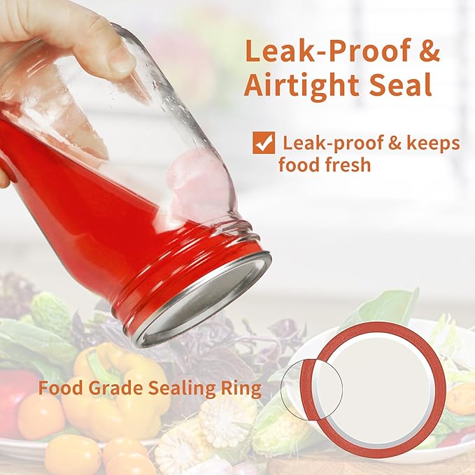 Aliggbent 220 Pcs Regular Mouth Canning Lids 70MM Airtight Split-Type Lids for Mason Jars Regular Mouth, Leakproof Bulk Canning Jar Lids for Food, Jam, Fruits & DIY Decor